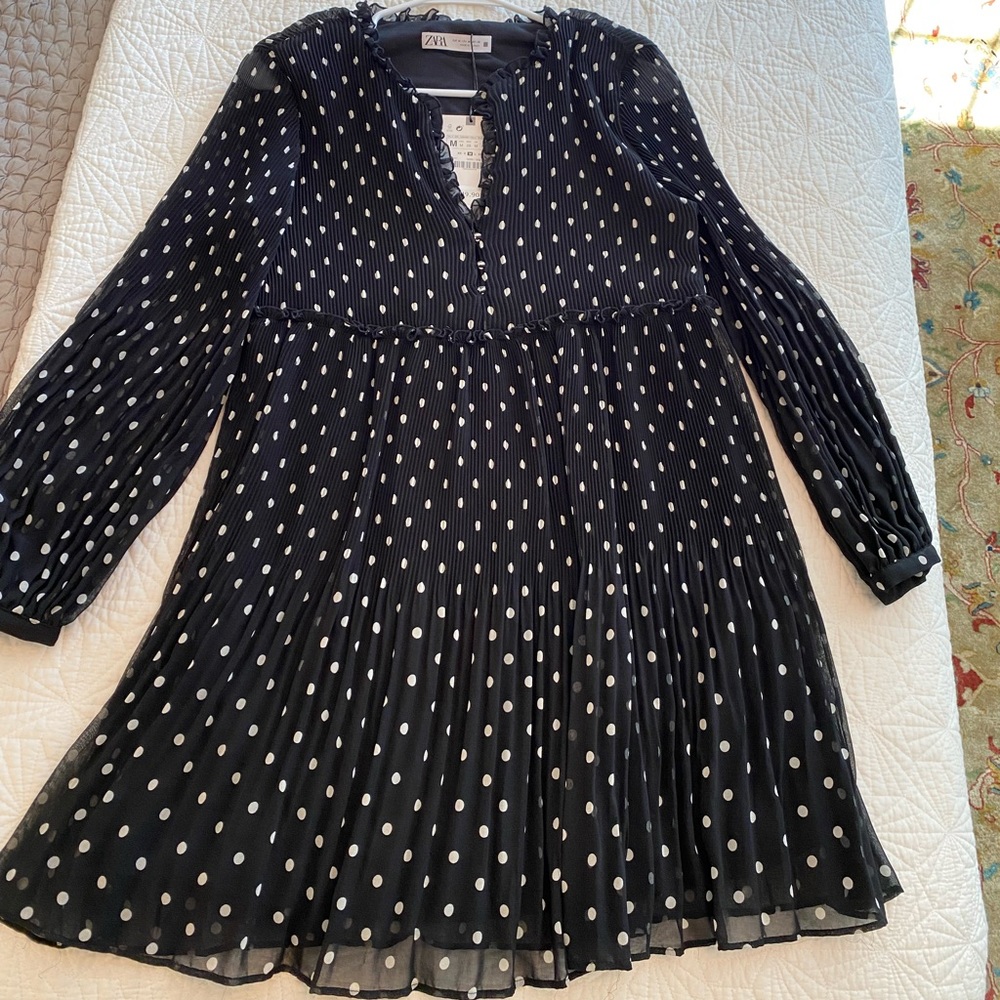Polka dot Zara dress NWT